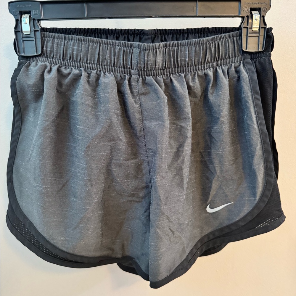 Nike Gray and Black Athletic Shorts